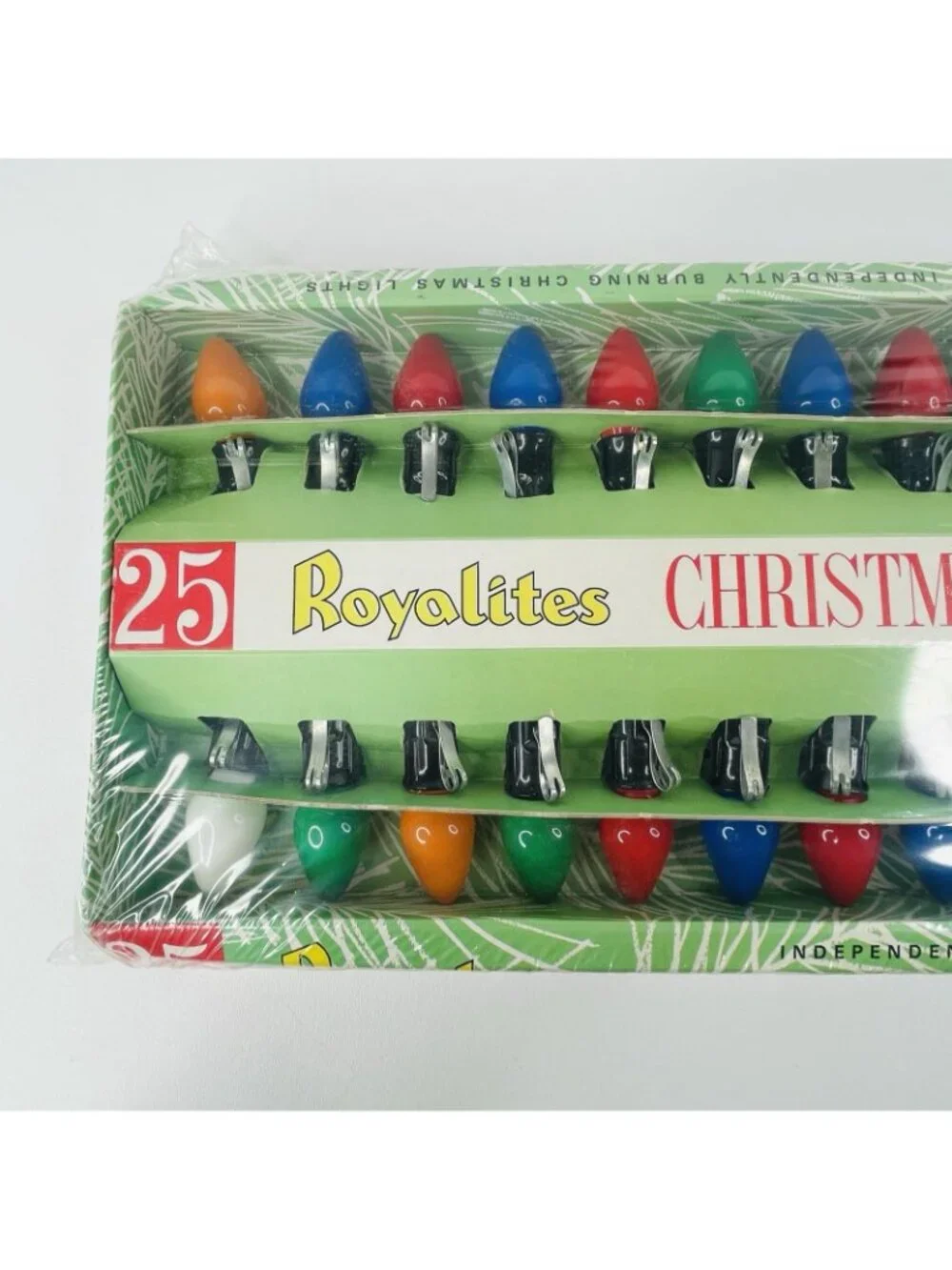Royalites Christmas Lights 25 Light String for INDOOR Use, Sealed Box, Unused